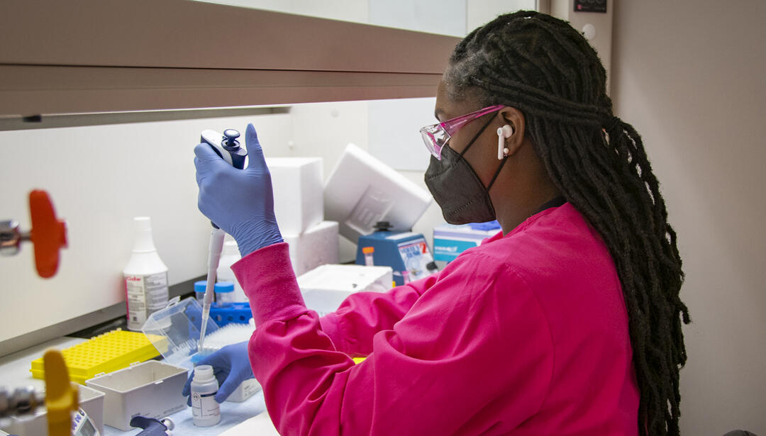 Scientist working in a lab