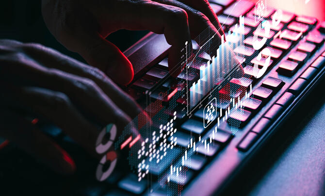 Hands on a keyboard