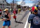 runners during Boston Marathon