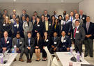 group picture of attendees at Leidos-hosted Hiring Our Heroes huddle