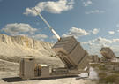 Rendering of Enduring Shield mobile ground-based weapon system 