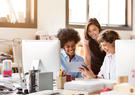 business women working
