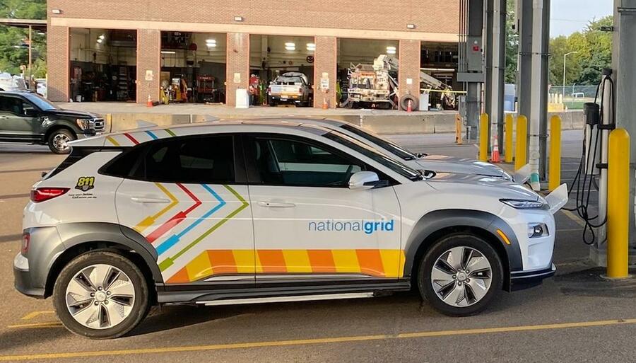 National Grid EV fleet vehicle