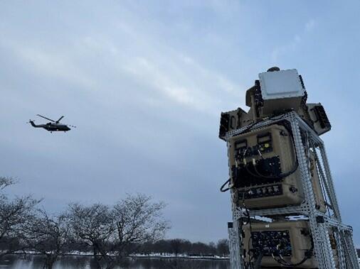 Leidos Multifunctional X Band Radar (MXR) watching sky