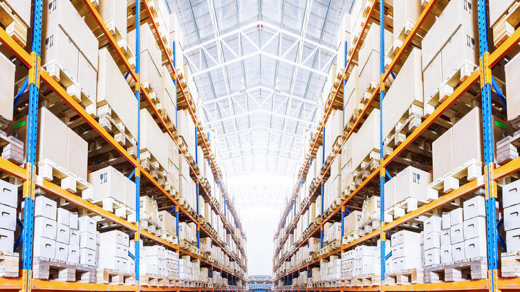 view of stock room from the ground