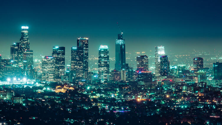 large cityscape at night